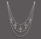 Y2K Gothic Cross Wallet Chain – Multi-Layer Punk Jeans Chain for Men & Women