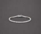 Iced Out Tennis Bracelet – Diamond-Look CZ Bracelet for Men & Women | 2mm–6.5mm Width Options
