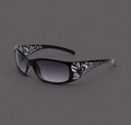 Women's Vintage Floral Sunglasses – Retro Y2K Rectangle Fashion Shades