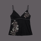 Women's Cute Flower Design Tank Top