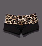 Women's Low Waist Cheetah Print Booty Shorts