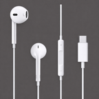 USB-C Wired Earbuds with Microphone & Volume Control – HiFi Stereo In-Ear Headphones for Android, Tablets & Laptops