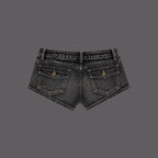 Women's Cute Black Mini Jean Shorts