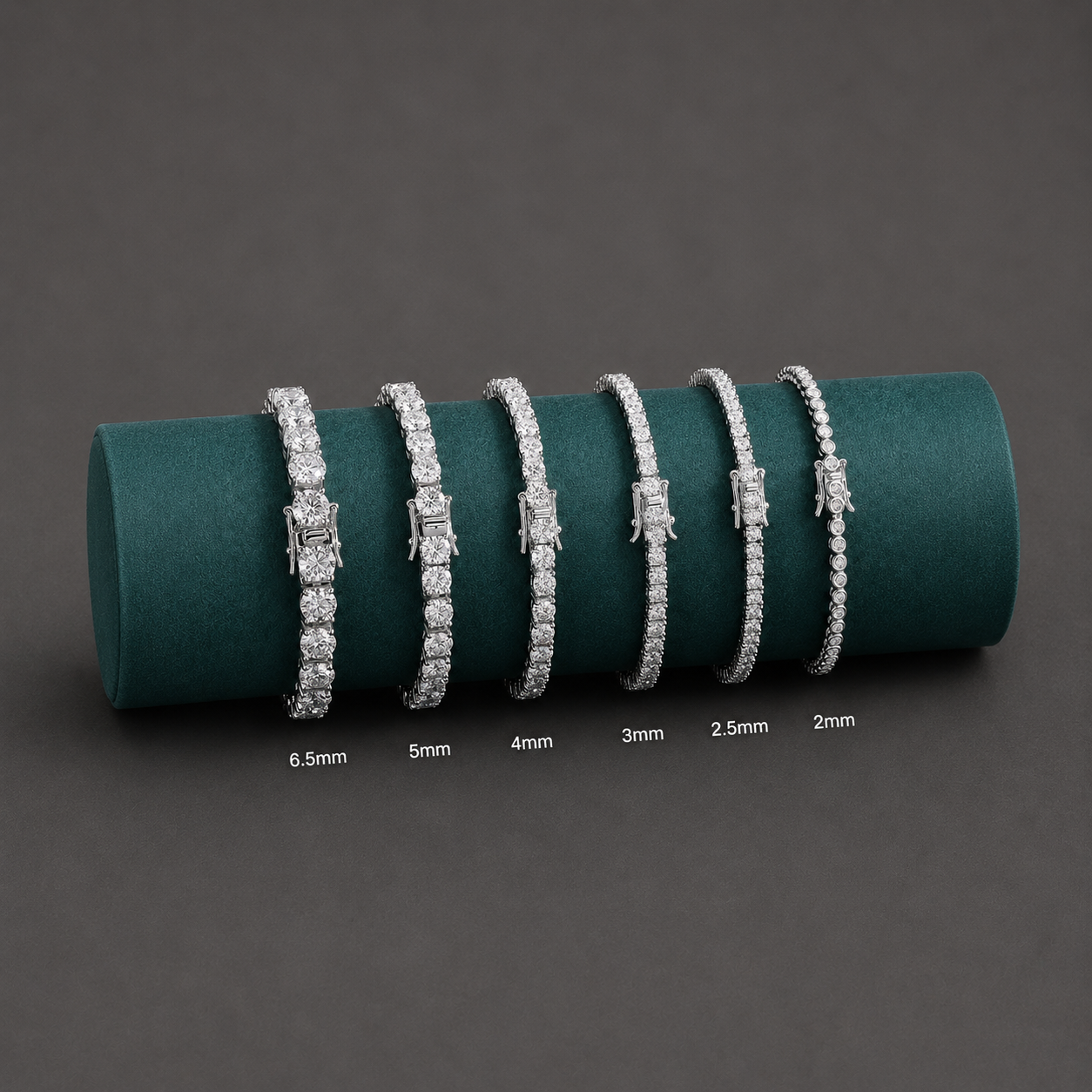 Iced Out Tennis Bracelet – Diamond-Look CZ Bracelet for Men & Women | 2mm–6.5mm Width Options