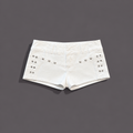 Women's Y2K Denim Low Rise White Jean Shorts