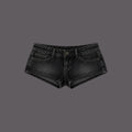 Women's Cute Black Mini Jean Shorts