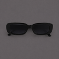 Vintage Rectangle Black Sunglasses – Retro Y2K UV Protection Shades