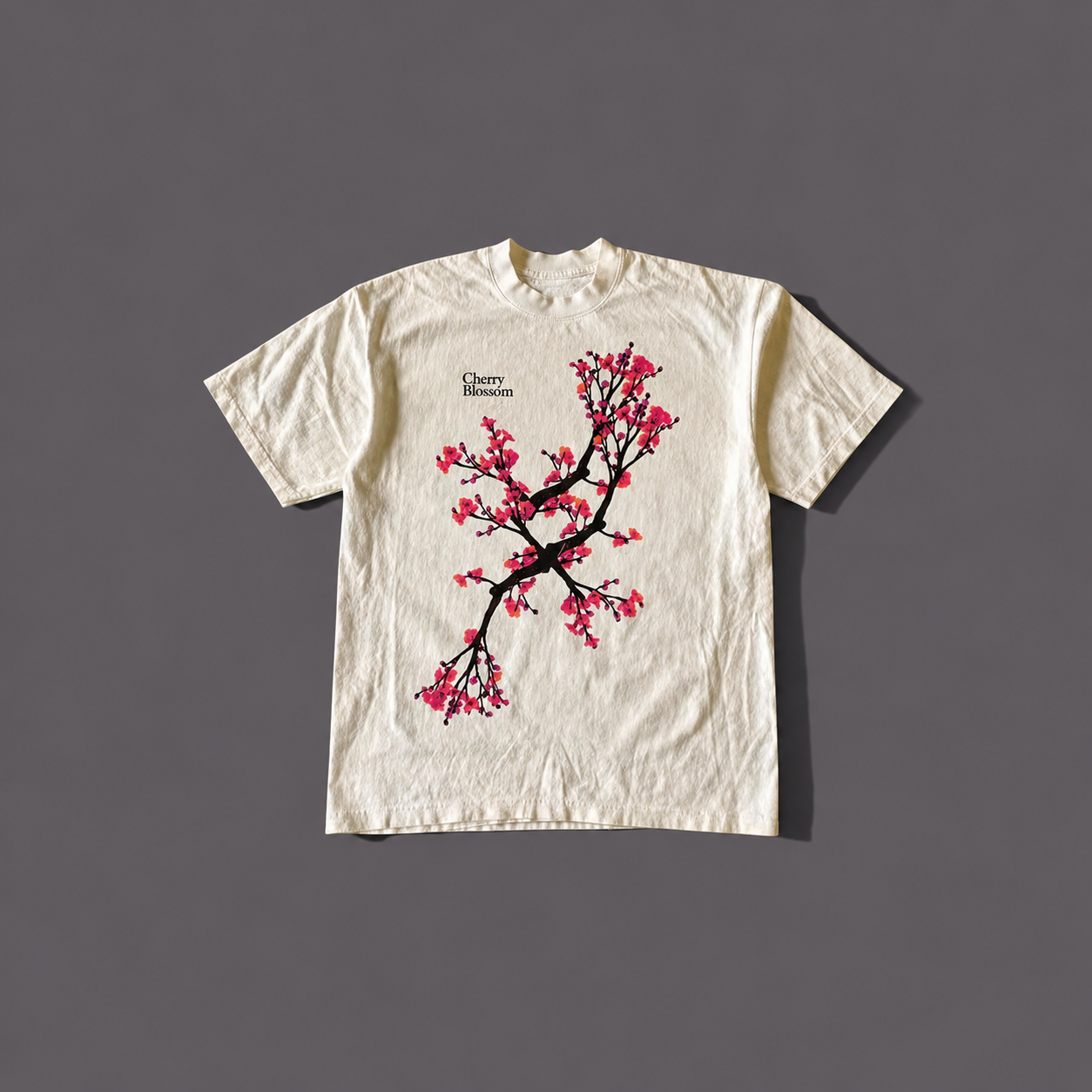 Cherry Blossom Graphic Tee – Oversized Streetwear T-Shirt