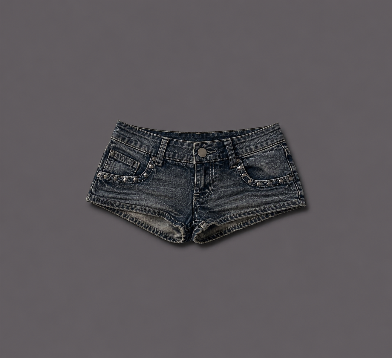 Women's Cute Y2K Style Embroidered Design Jean Shorts