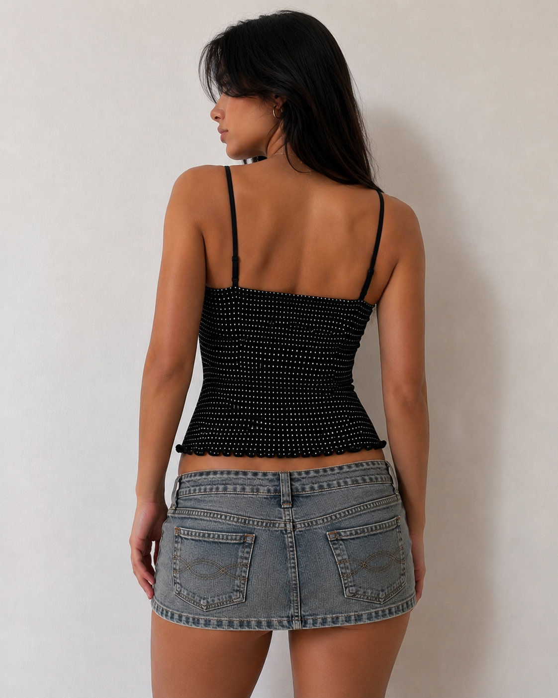 Women's Y2K Blue Denim Mini Shirt