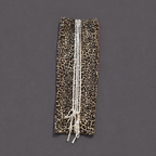 Leopard Print Wide Leg Bow Tie Track Pants