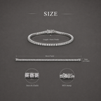 Iced Out Tennis Bracelet – Diamond-Look CZ Bracelet for Men & Women | 2mm–6.5mm Width Options