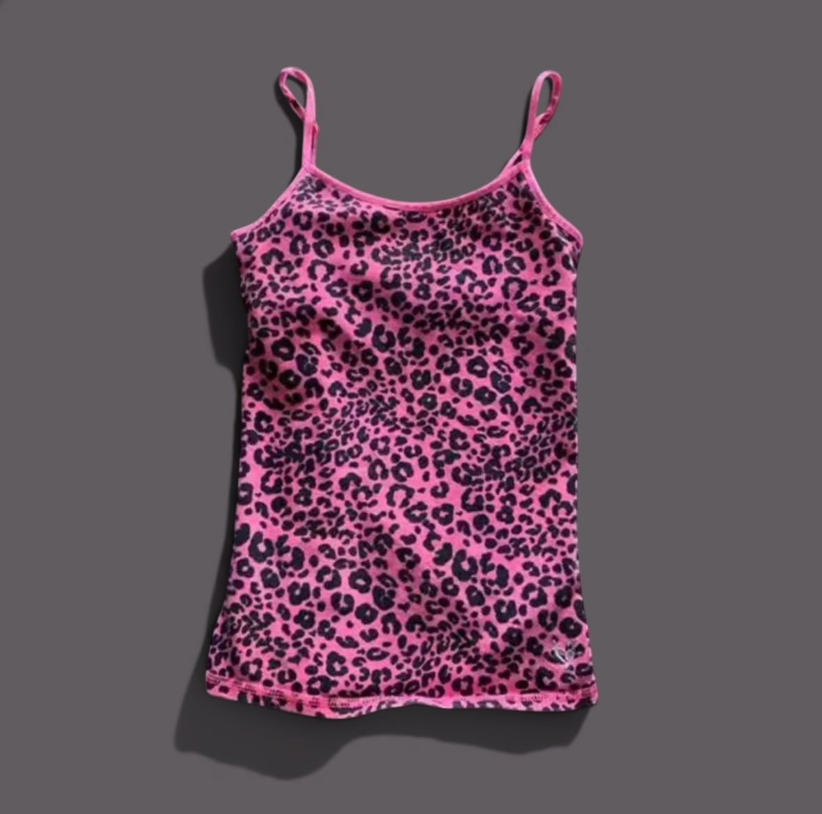 Women's Y2K Pink Leopard Print Tank Top