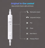 USB-C Wired Earbuds with Microphone & Volume Control – HiFi Stereo In-Ear Headphones for Android, Tablets & Laptops