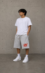 Oversized Fleece Sweat Shorts – Baggy Streetwear Lounge Shorts with Pockets