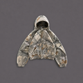 Extreme Baggy Cropped Camo Hoodie