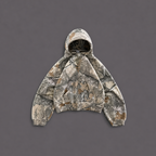 Extreme Baggy Cropped Camo Hoodie